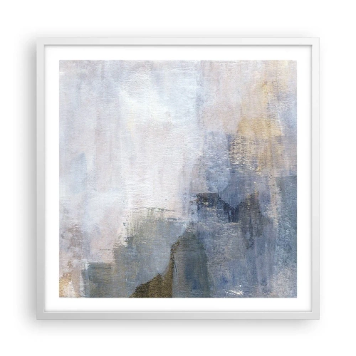 Plakát v bílém rámu - Tóny a akordy barev - 60x60 cm