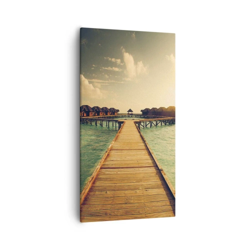 Obraz na plátně - Vřelé pozvání - 55x100 cm