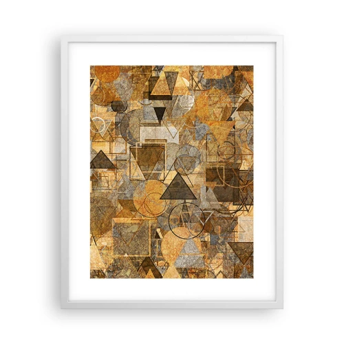 Plakát v bílém rámu - Svět zachycený v podobě - 40x50 cm