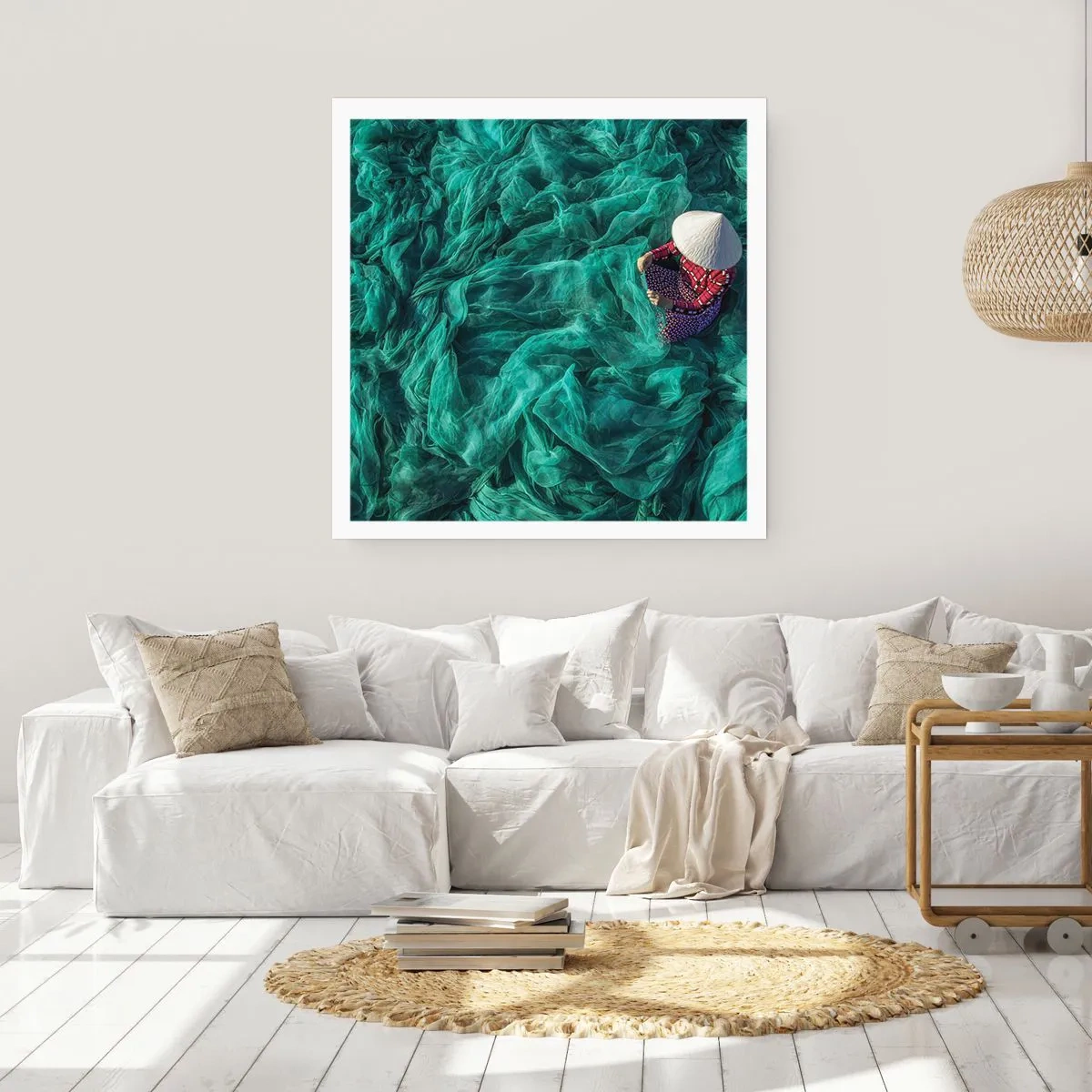 Plakát - V moři sítí - 60x60 cm