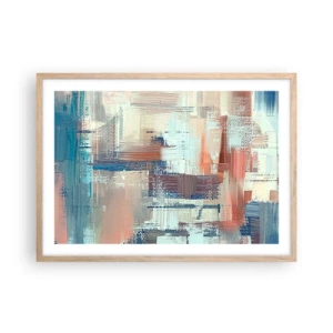 Plakát v rámu světlý dub - Dostat se ke světlu - 70x50 cm