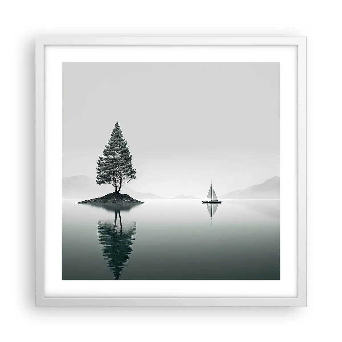 Plakát v bílém rámu - Snění - 50x50 cm