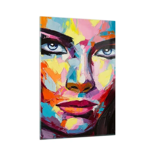 Obraz na skle - Také barevná duše - 80x120 cm