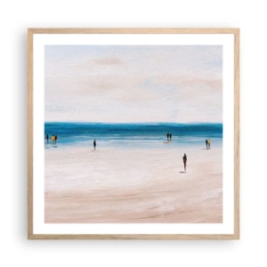 Plakát v rámu světlý dub - Přirozená potřeba - 60x60 cm