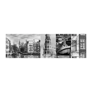 Fototapeta Vzorek Standard Eco - Amsterdamské vibrace - Město, Amsterdam, Architektura - 100x30 cm
