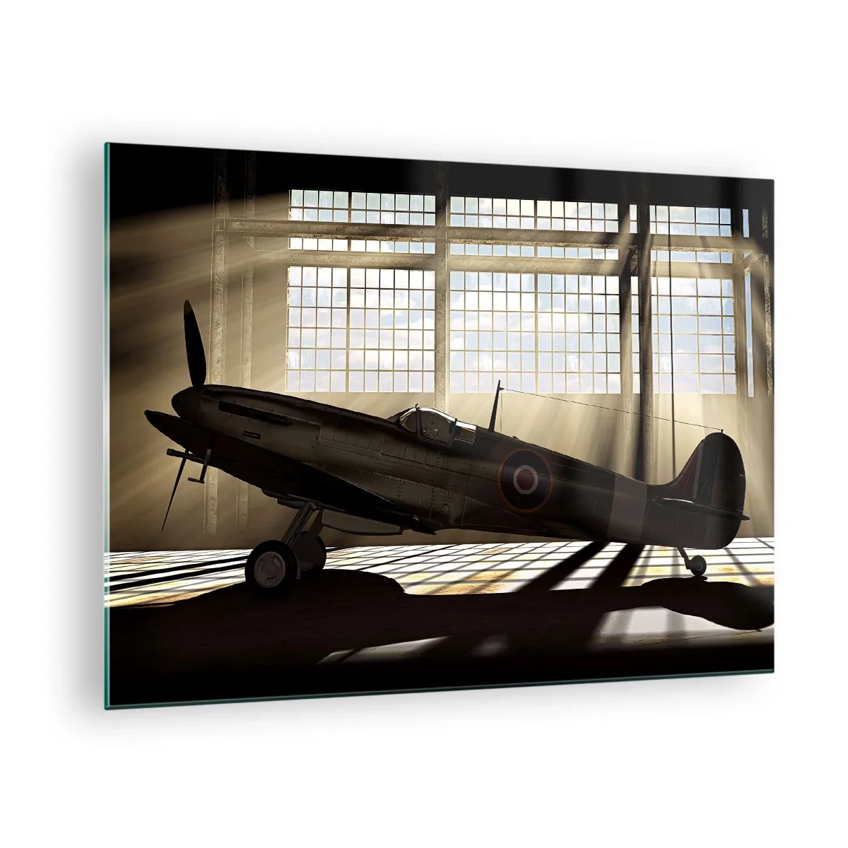 Obraz na skle - Válečníkův odpočinek - 70x50cm - Odpočinek bojovníka - Moderní nástěnná dekorace do obývacího pokoje a ložnice ARTTOR