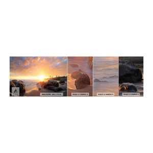 Fototapeta Vzorek Standard Eco - Světlý večerní vánek - Krajina, Moře, svítání - 100x30 cm