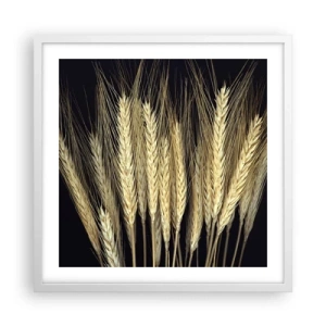 Plakát v bílém rámu - Rustikální magie - 50x50 cm