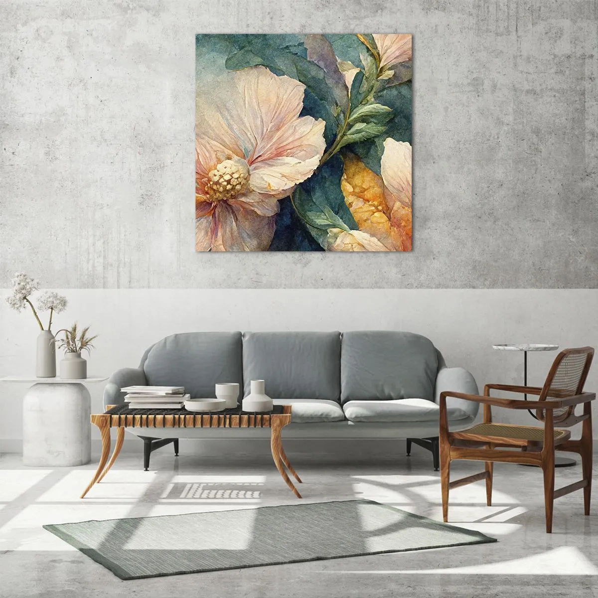 Obraz na skle - Čirá subtilnost - 70x70 cm