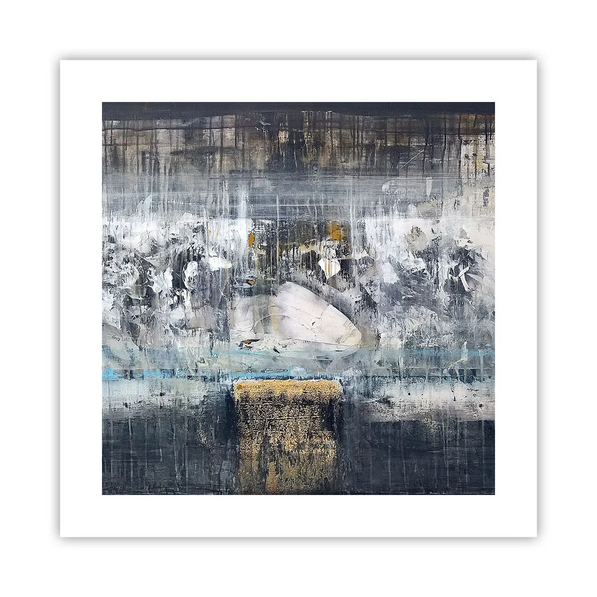 Plakát - Jako na ledě, tak i na hroudě - 40x40 cm