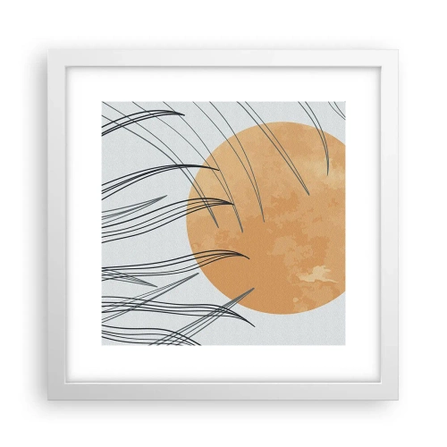 Plakát v bílém rámu - Vždy ke slunci - 30x30 cm