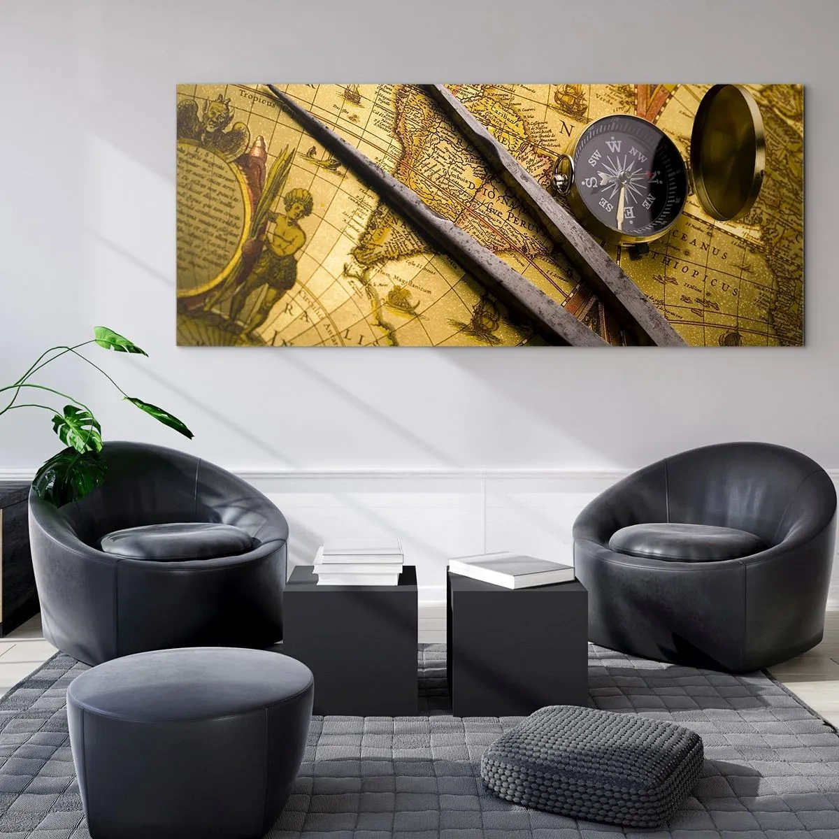 Obraz na skle - Kde jsou ty poklady? - 100x40 cm