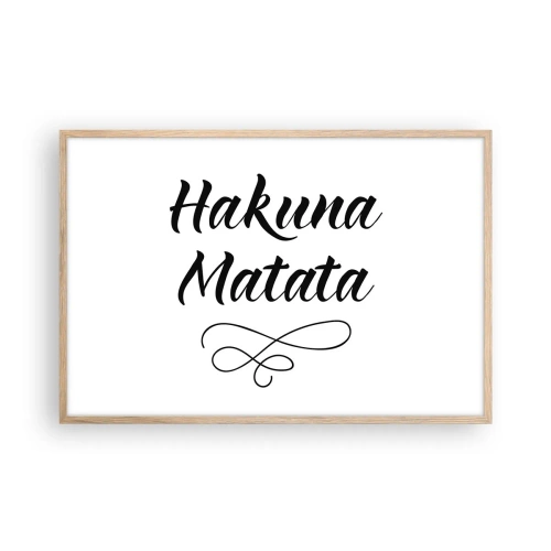 Plakát v rámu světlý dub - Nejlepší rada - 91x61 cm