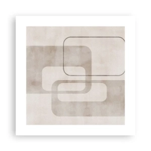 Plakát - Geometrická fuga - 40x40 cm
