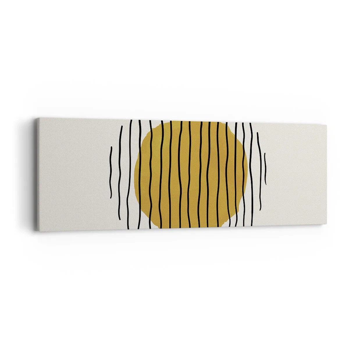 Obraz na plátně - Abstrakce chvějící se žárem - 90x30 cm