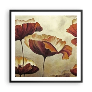 Plakát v černém rámu - Lán louky - 60x60 cm