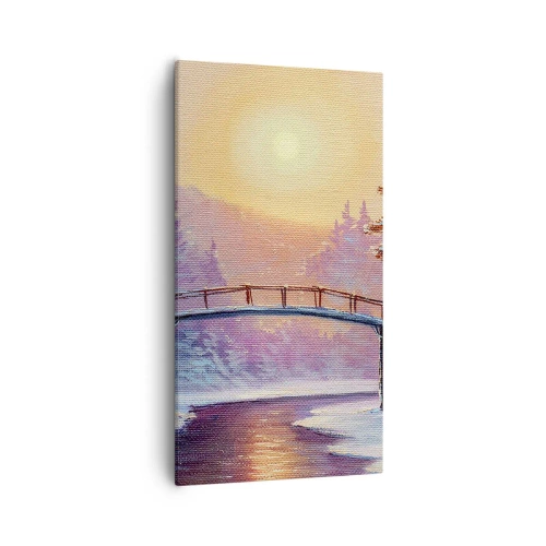 Obraz na plátně - Čtyři roční období - zima - 55x100 cm