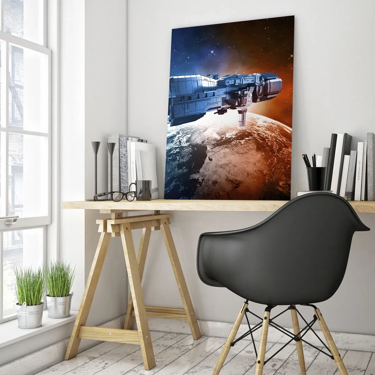 Obraz na skle - Pozorný pozorovatel - 50x70 cm