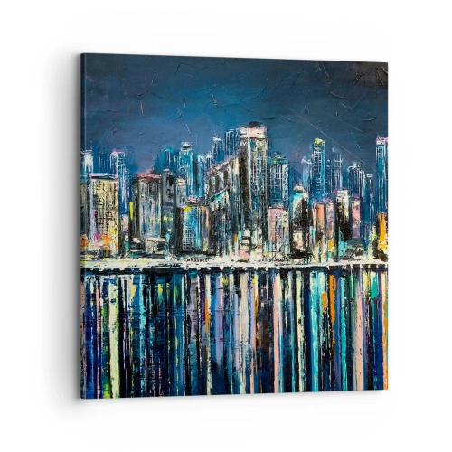 Obraz na plátně - Kaskáda světel - 70x70 cm