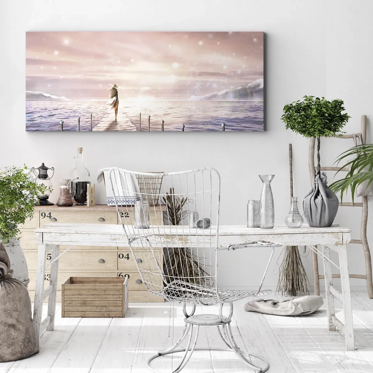 Obraz na plátně - Ve světle snu - 140x50 cm