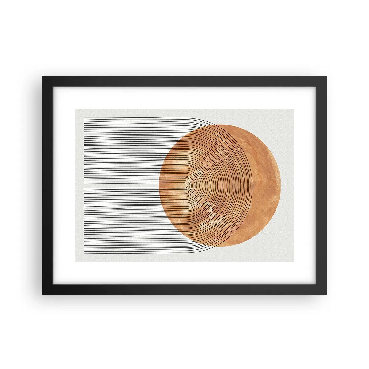 Plakát v černém rámu - Slunečná kompozice - 40x30 cm