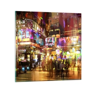 Obraz na skle - V moři světla - 40x40 cm