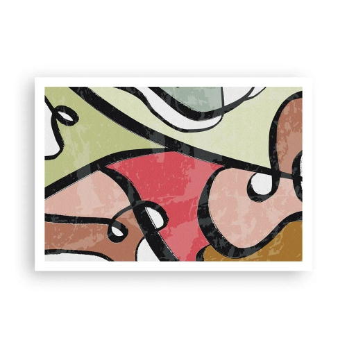 Plakát - Piruety uprostřed barev - 100x70 cm