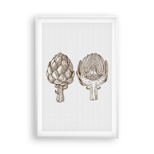 Plakát v bílém rámu - Hodiny anatomie - 61x91 cm