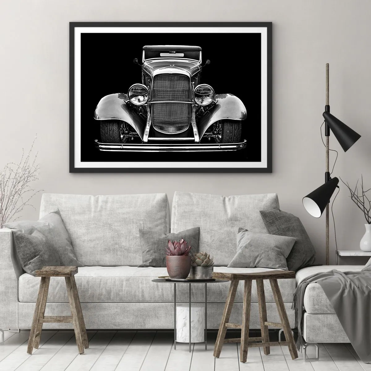 Plakát v černém rámu - Opravdový gentleman - 100x70 cm