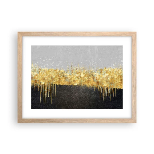 Plakát v rámu světlý dub - Dovnitř a vzhůru - 40x30 cm