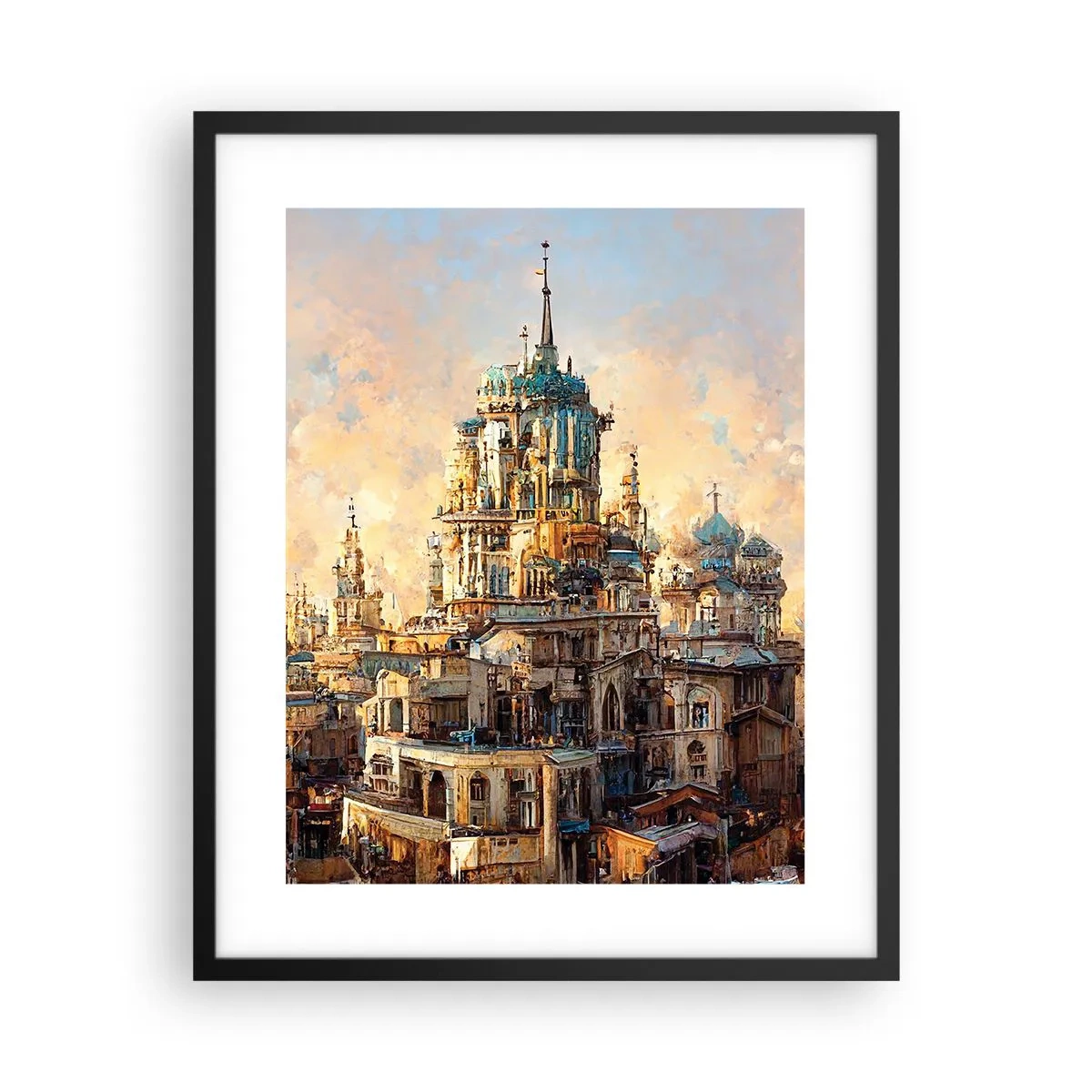 Plakát v černém rámu - Město měst - 40x50 cm