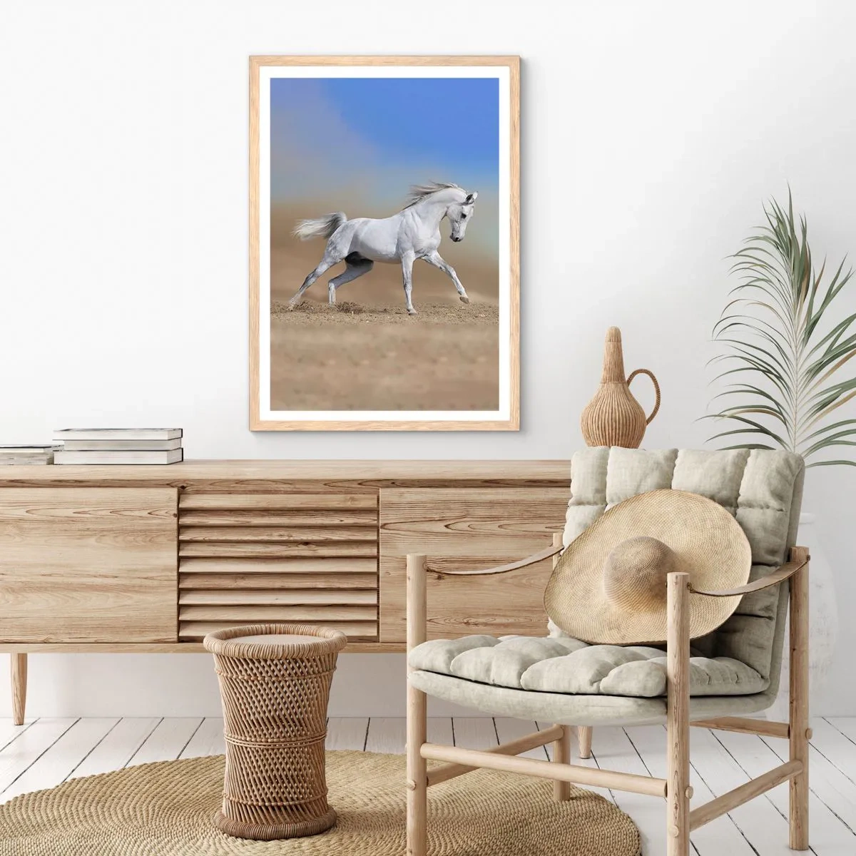 Plakát v rámu světlý dub - Nejkrásnější arabská pohádka - 70x100 cm