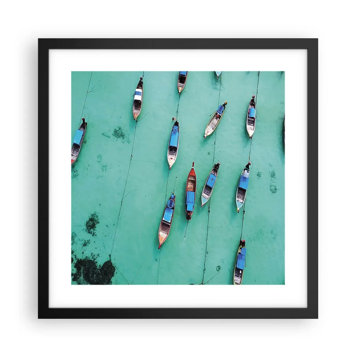 Plakát v černém rámu - V radostném očekávání - 40x40 cm