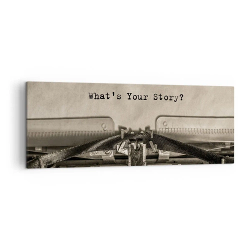 Obraz na plátně - Pověz mi - 140x50 cm