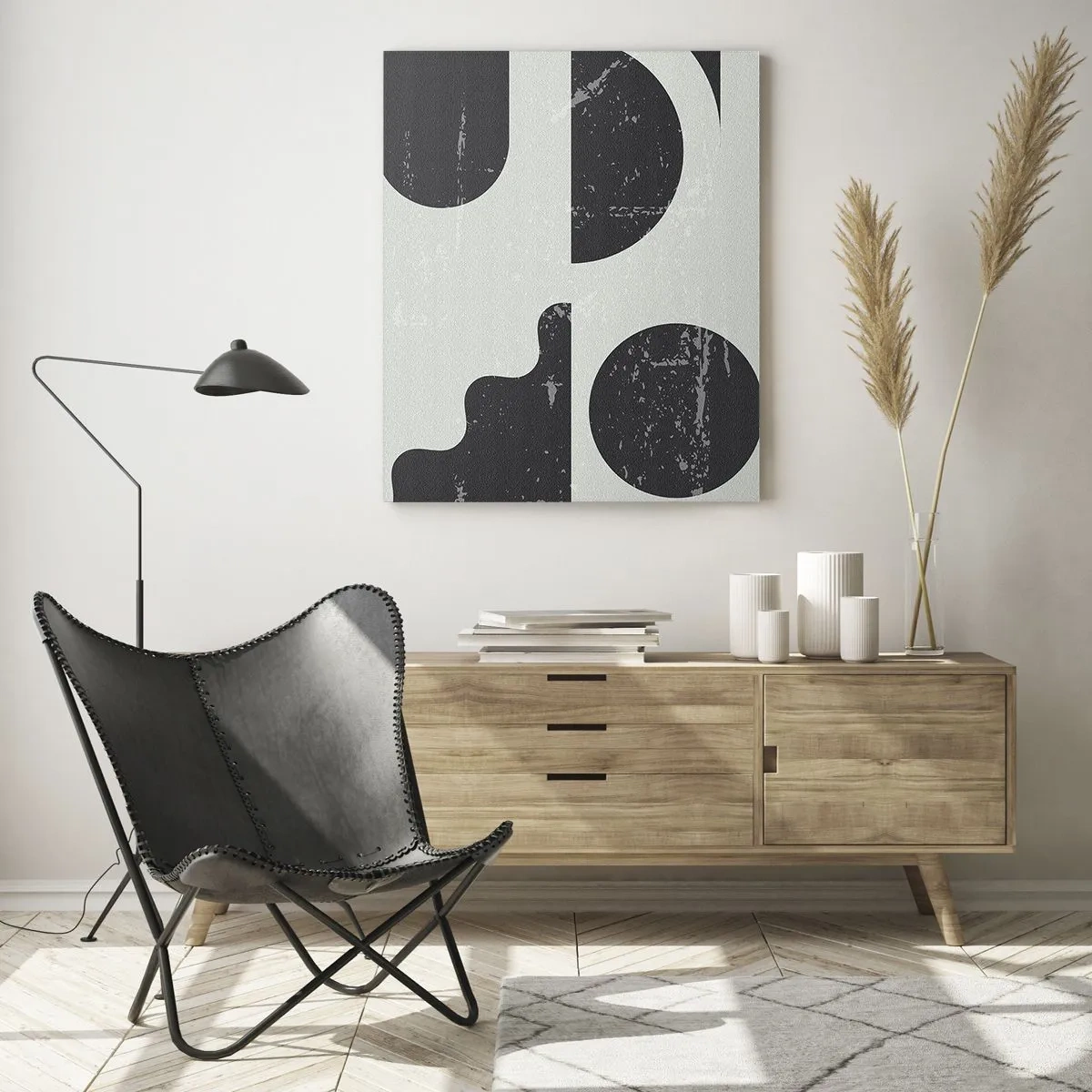 Obraz na skle - Kompozice nad a pod - 70x100 cm