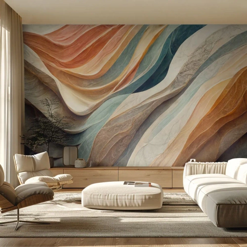 Fototapeta Premium Sand - Okamžik před změnou - Textura, Vzor, Jasný - 300x210 cm