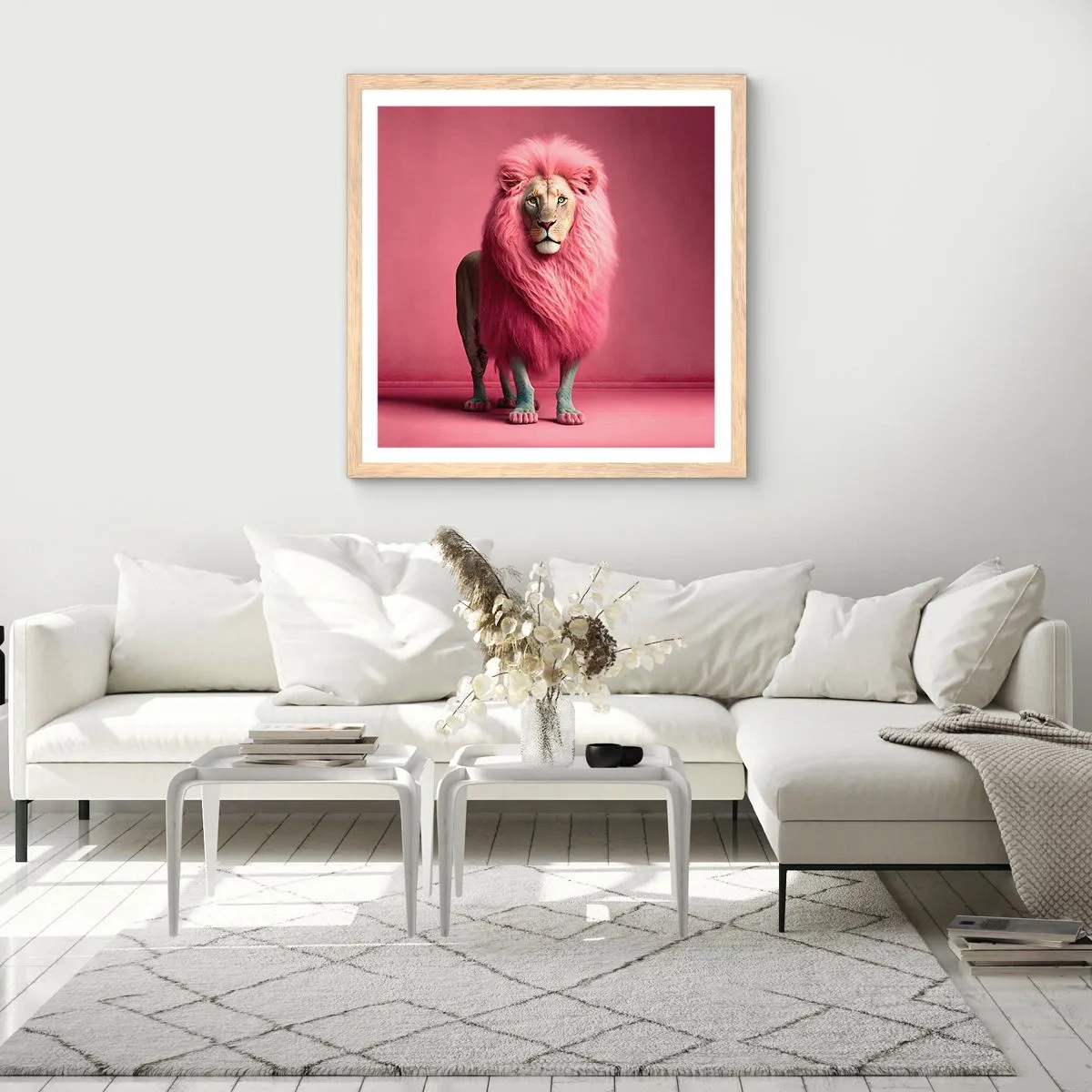 Plakát v rámu světlý dub - A už se nebojíš - 30x30 cm