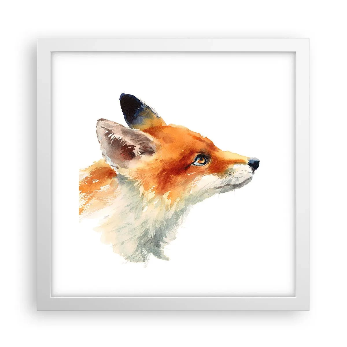 Plakát v bílém rámu - Opatrnosti není nikdy dost - 30x30 cm