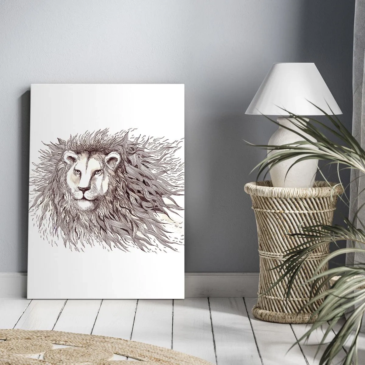 Obraz na plátně - Ohnivý vládce - 50x70 cm