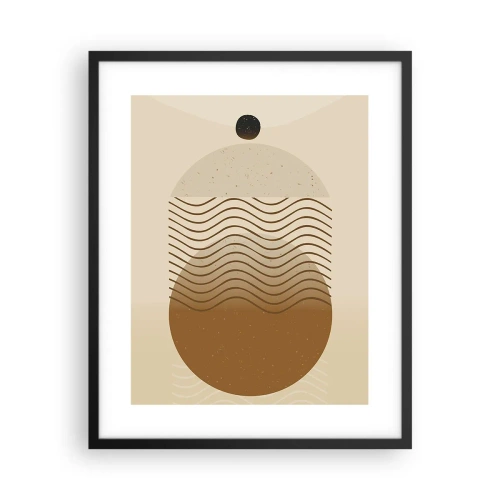 Plakát v černém rámu - O původu geometrických obrazců - 40x50 cm