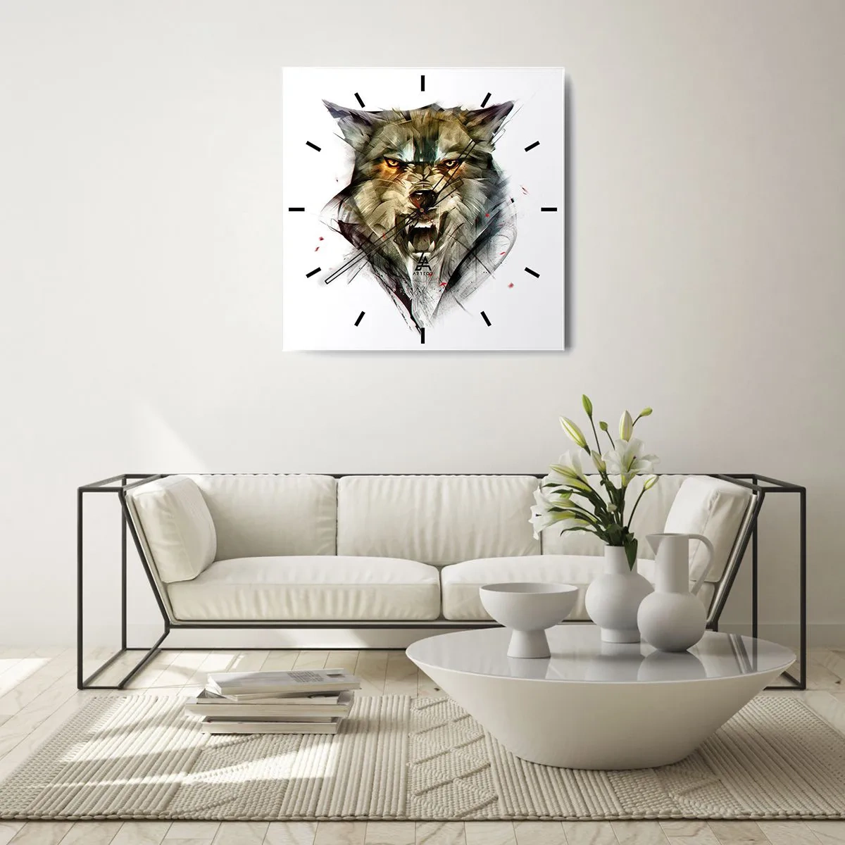 Nástěnné hodiny - Ani krok! - 40x40 cm