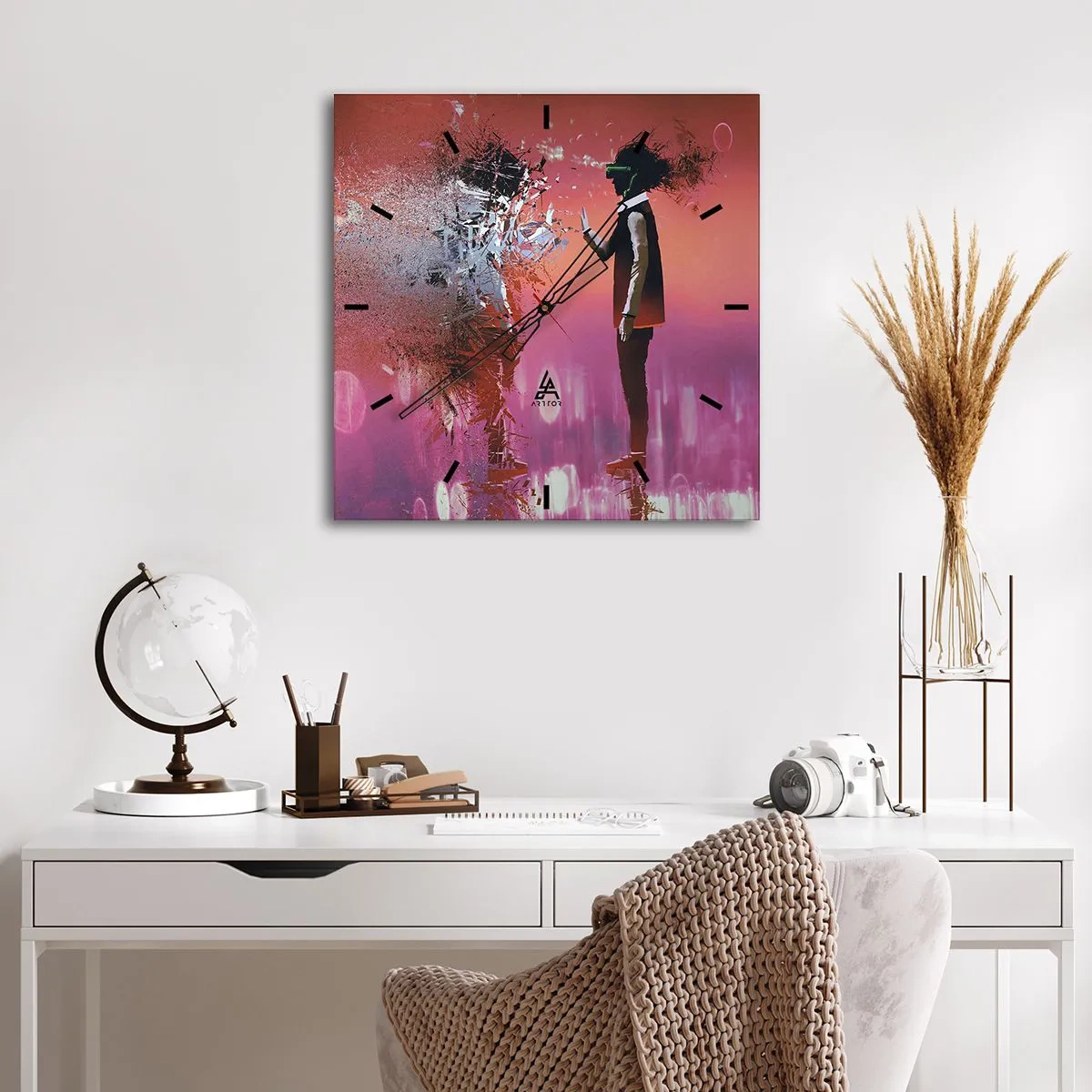 Nástěnné hodiny - Lze nahlédnut do sebe? - 40x40 cm