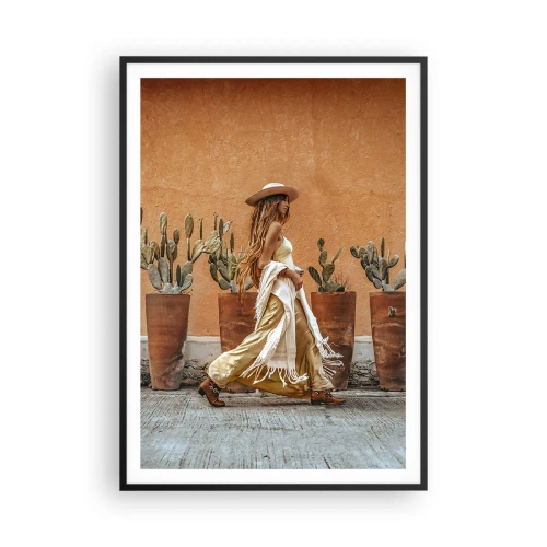 Plakát v černém rámu - V hippie stylu - 70x100 cm