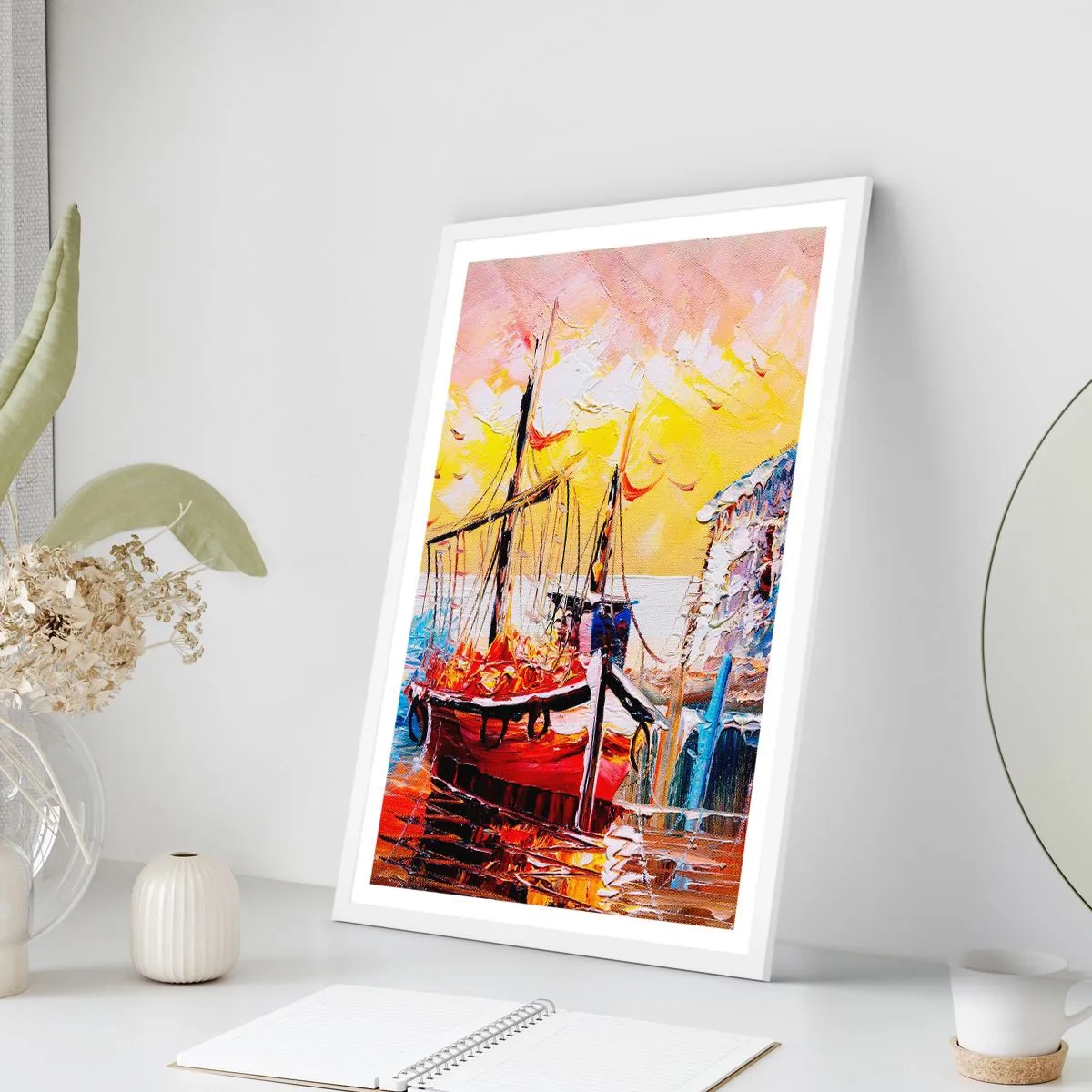 Plakát v bílém rámu - Šťastný návrat - 70x100 cm