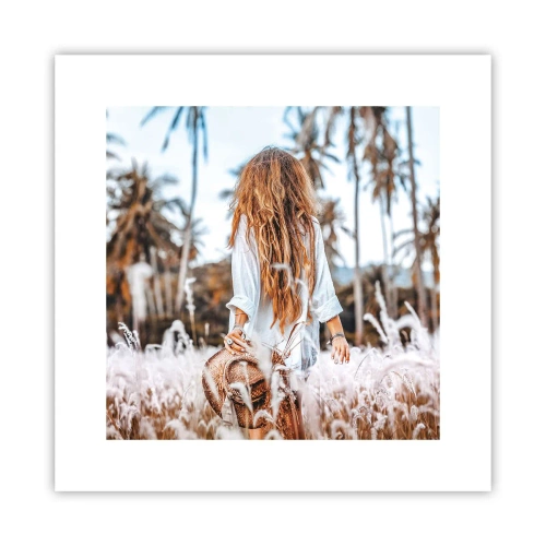 Plakát - Zrozená z travní chmýří - 30x30 cm