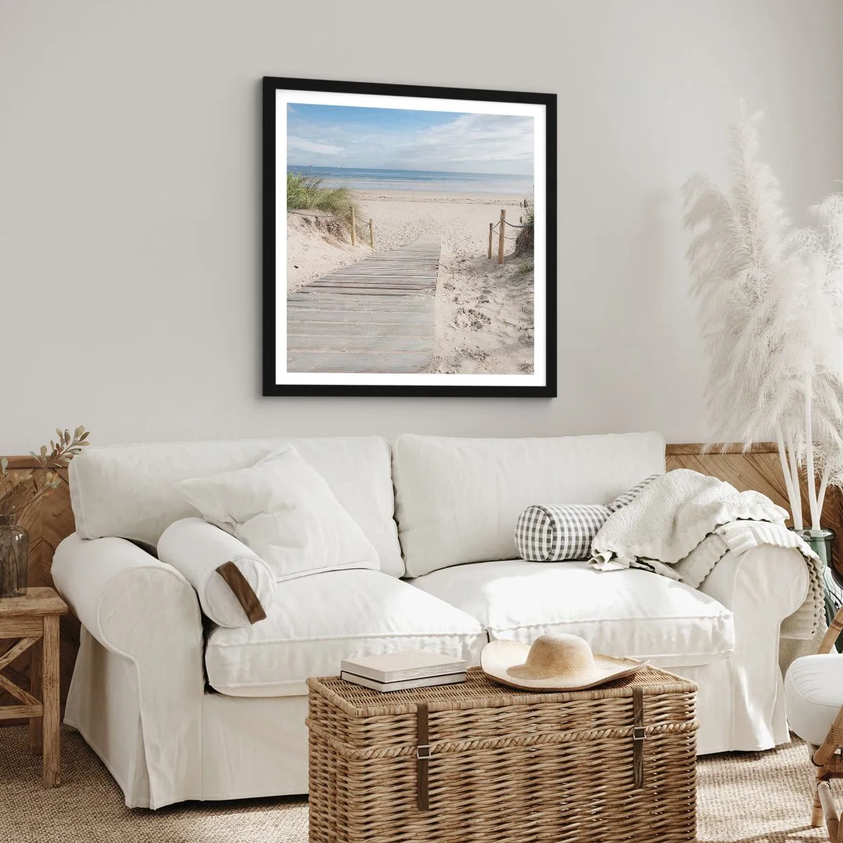 Plakát v černém rámu - Až k horizontu - 60x60 cm