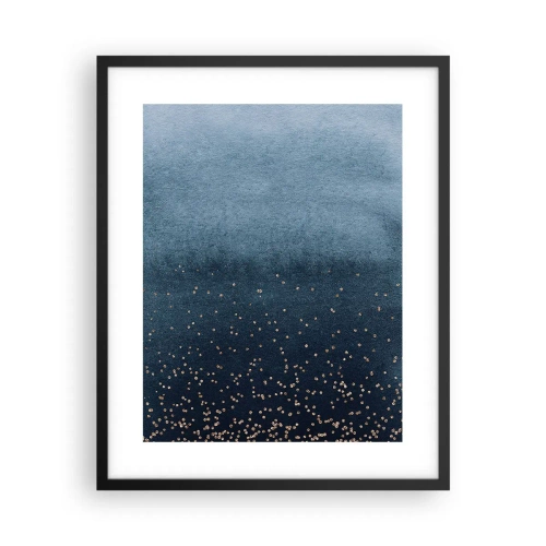 Plakát v černém rámu - Kompozice – modré fáze - 40x50 cm