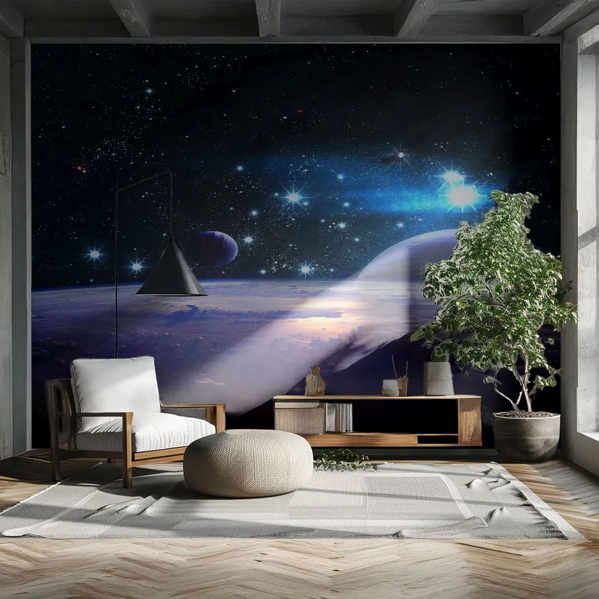 Fototapeta Premium Sand - Stále sami? - Kosmos, Planeta Země, Vesmír - 200x140 cm