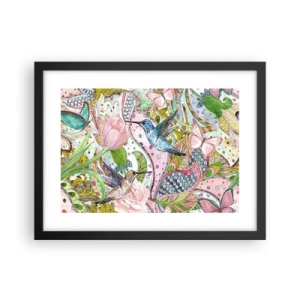 Plakát v černém rámu - Zamotané do lián - 40x30 cm