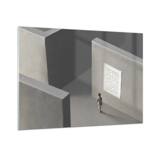 Obraz na skle - Kde to ale jsem? - 100x70 cm